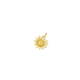 9c Gold Sunflower Pendant