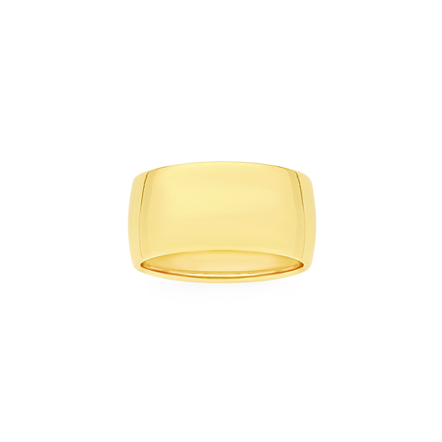 9ct Gold 10mm Wide Ring | Goldmark (AU)