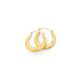 9ct Gold 12mm Puff Creole Earrings
