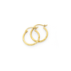 9ct Gold 1.5x10mm Diamond-cut Hoop Earrings
