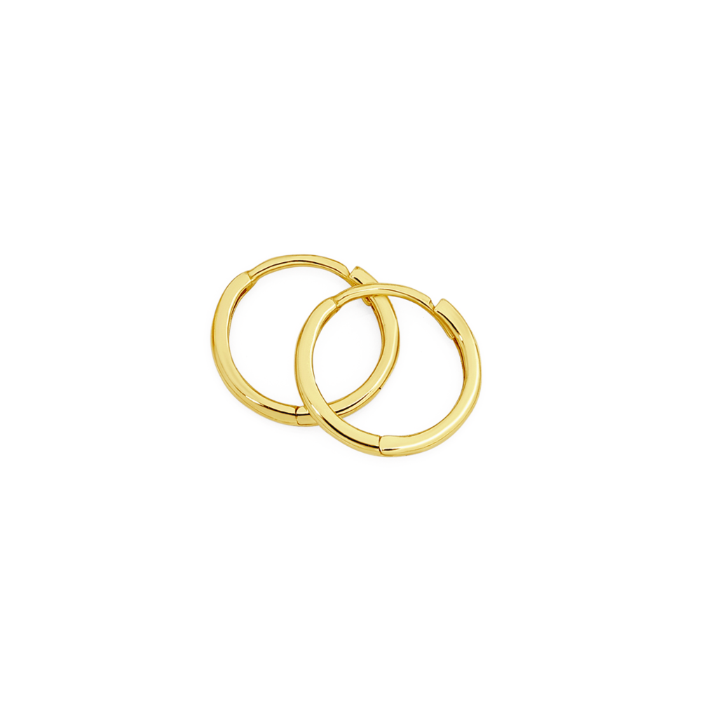 9mm gold hoop earrings deals