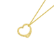 9ct Gold 16mm Floating Heart Pendant