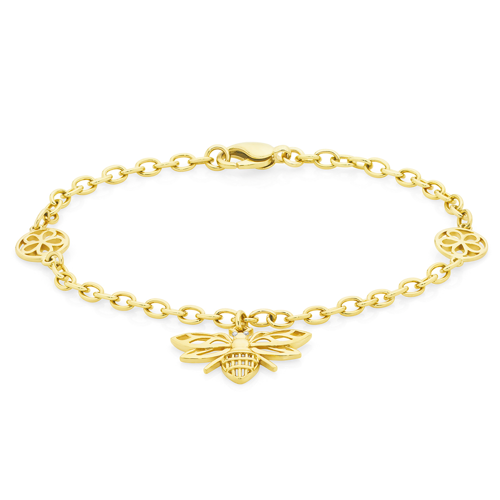 Bumble Bee Petite Diamond Fashion Bracelet | Dunkin's Diamonds