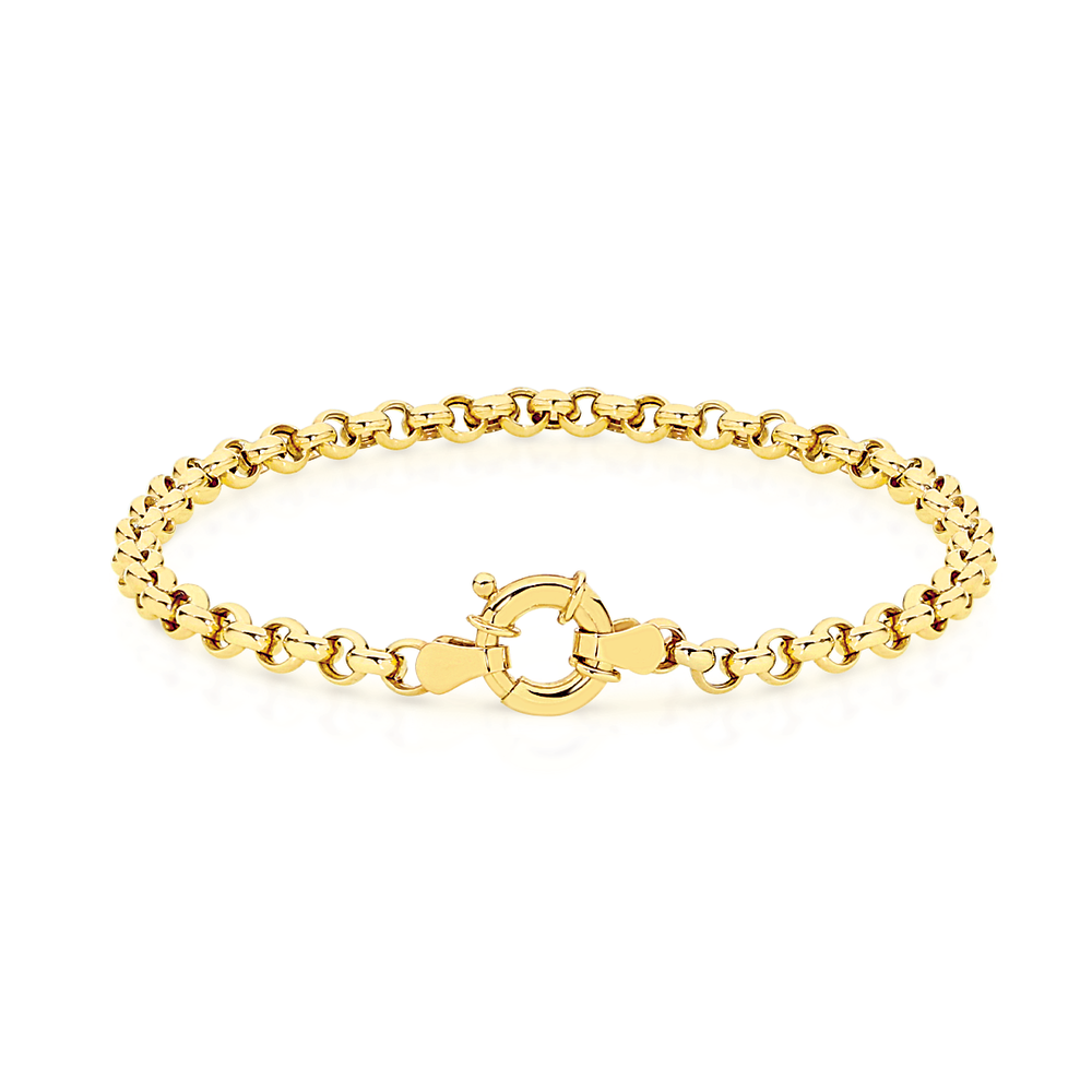9ct Gold Belcher Bracelet – John Ross Jewellers