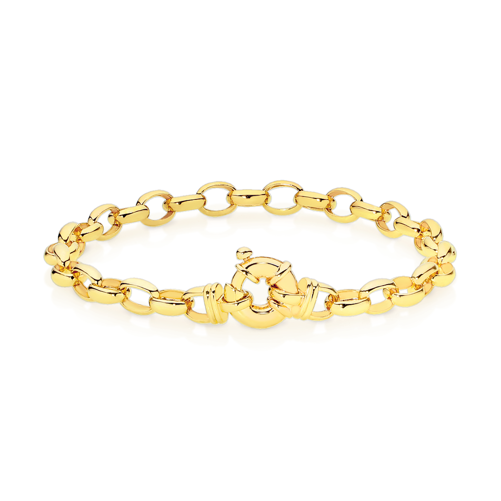 PreOwned 9ct Yellow Gold Belcher Chain Bracelet 4107210