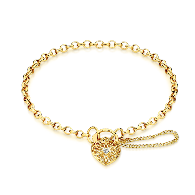 Belcher Bracelet Argos Baby Bracelet Gold 9ct Gold 19cm Solid