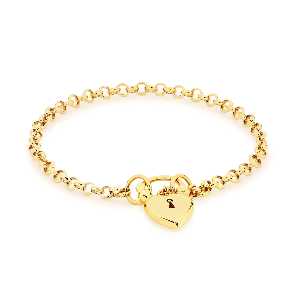 9ct Gold 19cm Solid Oval Belcher Bolt Ring Bracelet Bracelets