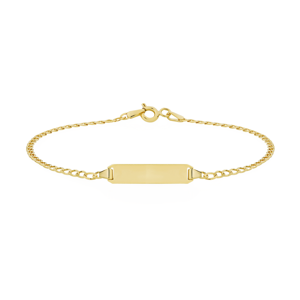14kt Yellow Gold Baby ID Bracelet | Metals in Time
