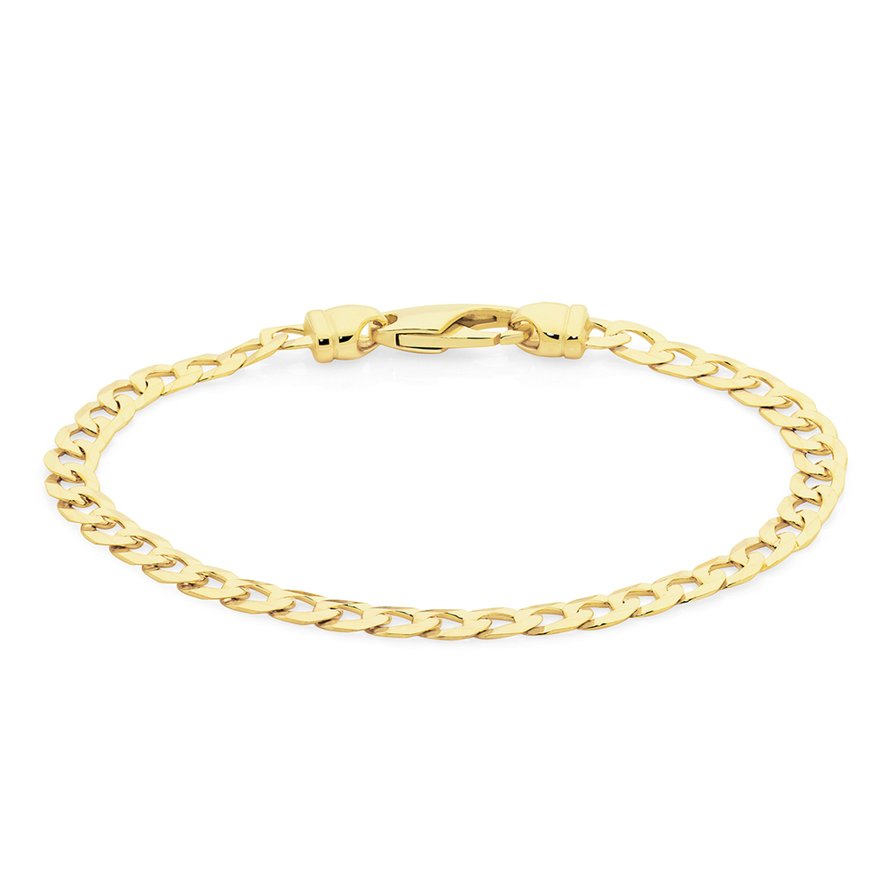 9ct Gold Curb Bracelet - Heavy Look - 8” – John Ross Jewellers