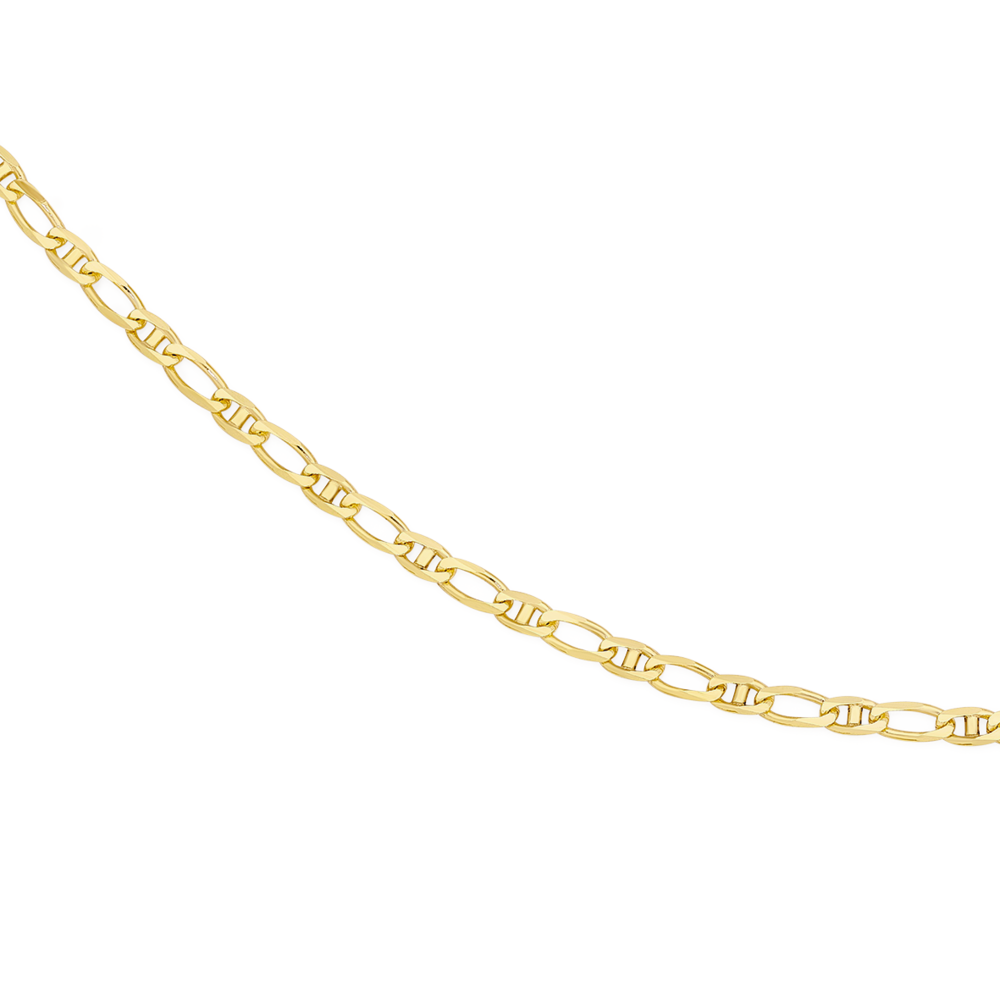 9ct Gold 25cm Marine 1 1 Anklet Goldmark AU