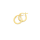 9ct Gold 2x10mm Square Tube Hoop Earrings