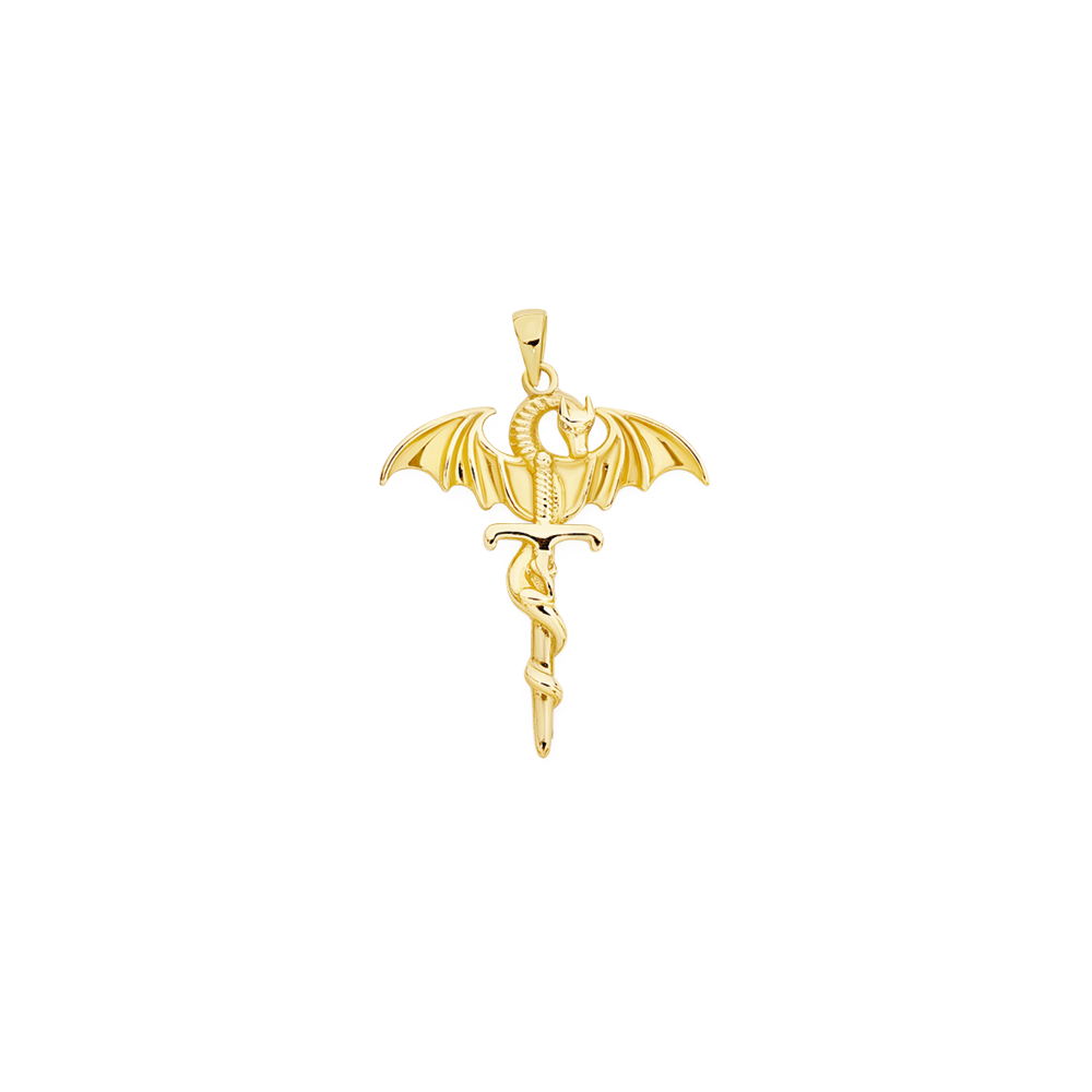 Gold shop sword pendant