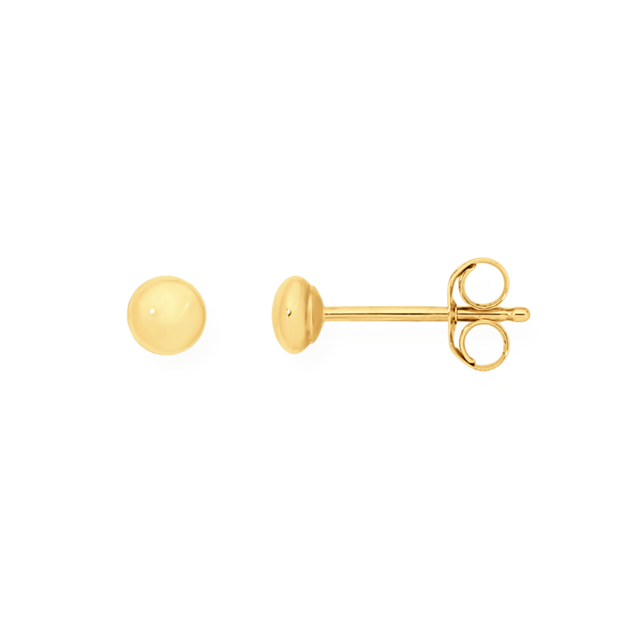 Flat ball stud earrings Clearance