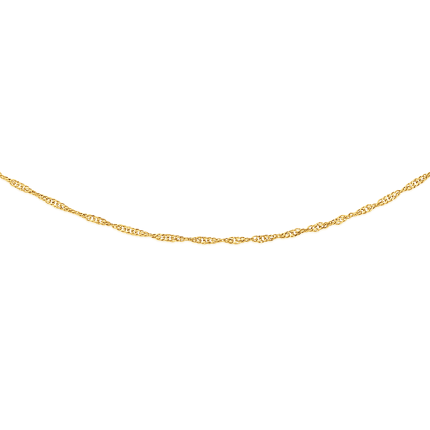 9ct Gold 42cm Hollow Singapore Chain
