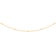 9ct Gold 45cm Beaded Solid Trace Chain