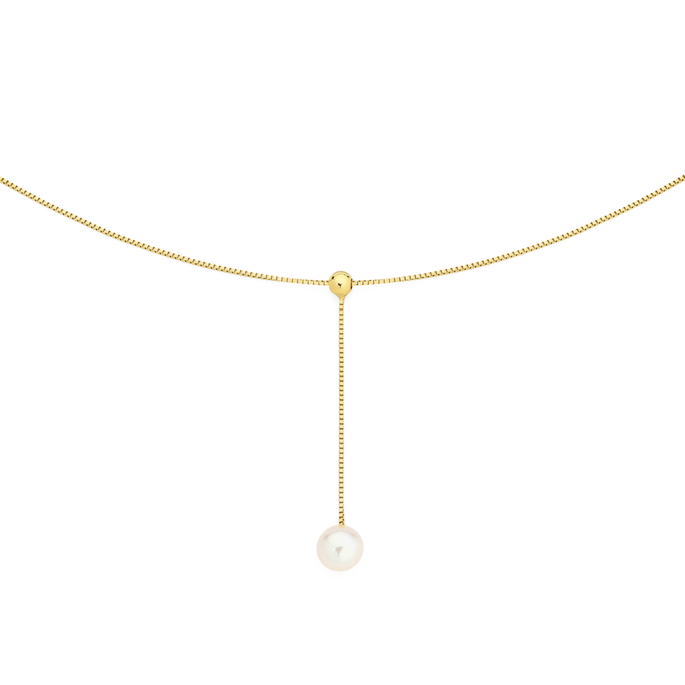 Dinny Hall 9ct Gold Large Freshwater Pearl Pendant Necklace | Liberty