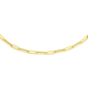 9ct Gold 45cm Hollow Paperclip Chain