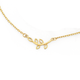 9ct Gold 45cm Open Leaf Trace Necklace