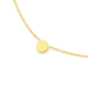 9ct Gold 45cm Round Disc Trace Necklet