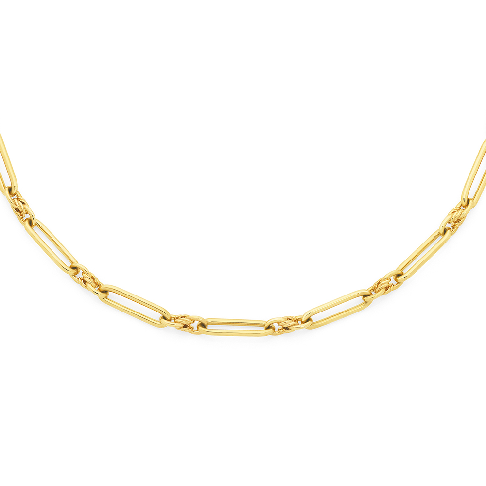 14k Yellow Gold Diamond Paperclip Chain Necklace | Dickinson Jewelers |  Dunkirk, MD