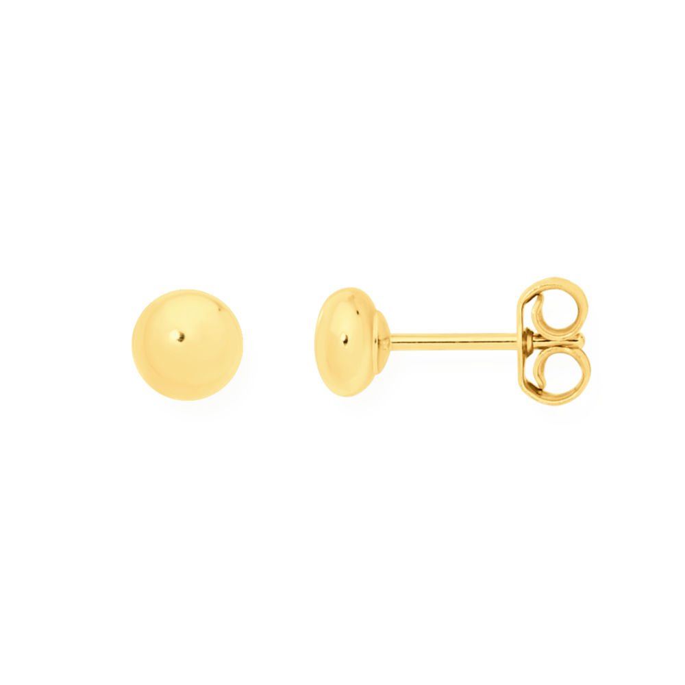 Solid 14K Gold Ball Earrings, 3mm, 4mm, 5mm, 6mm, Gold Ball Stud Earrings, Ball  Earrings, Ball Stud Earrings, Golden Ball Earrings - Etsy