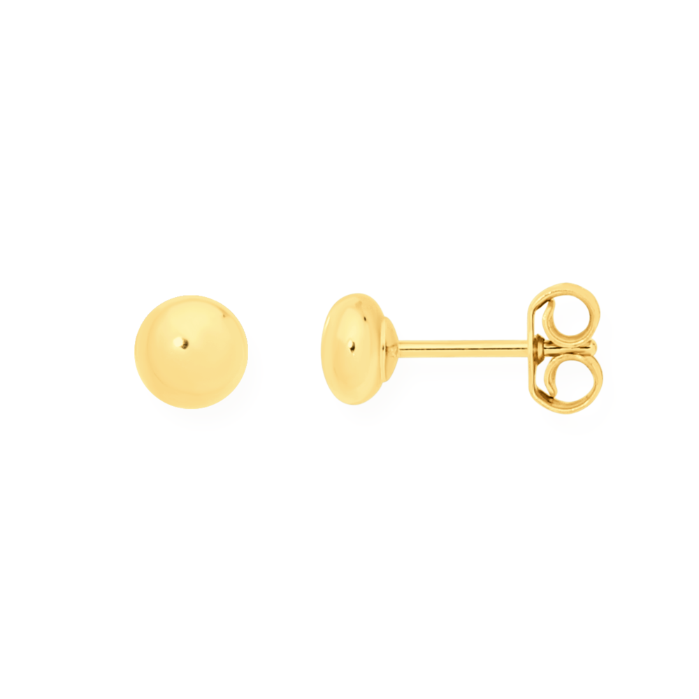Kris Nations Star + Moon Stud Earrings 18k Gold Vermeil | Blue Ruby