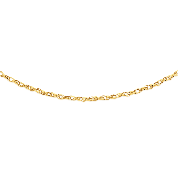 9ct Gold 50cm Hollow Double Belcher Chain