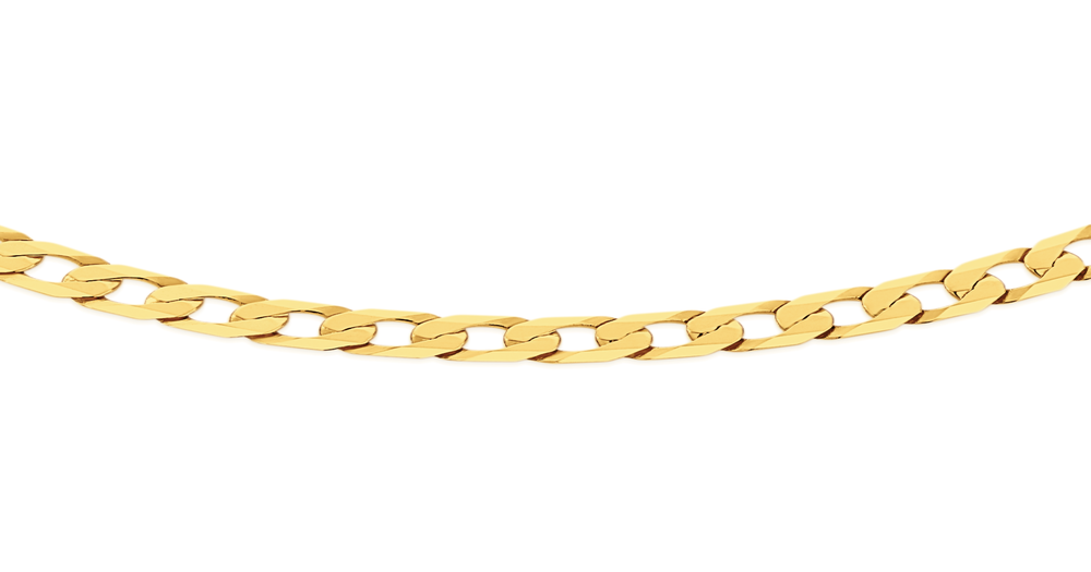 9ct Gold 55cm Solid Curb Chain Goldmark (AU)