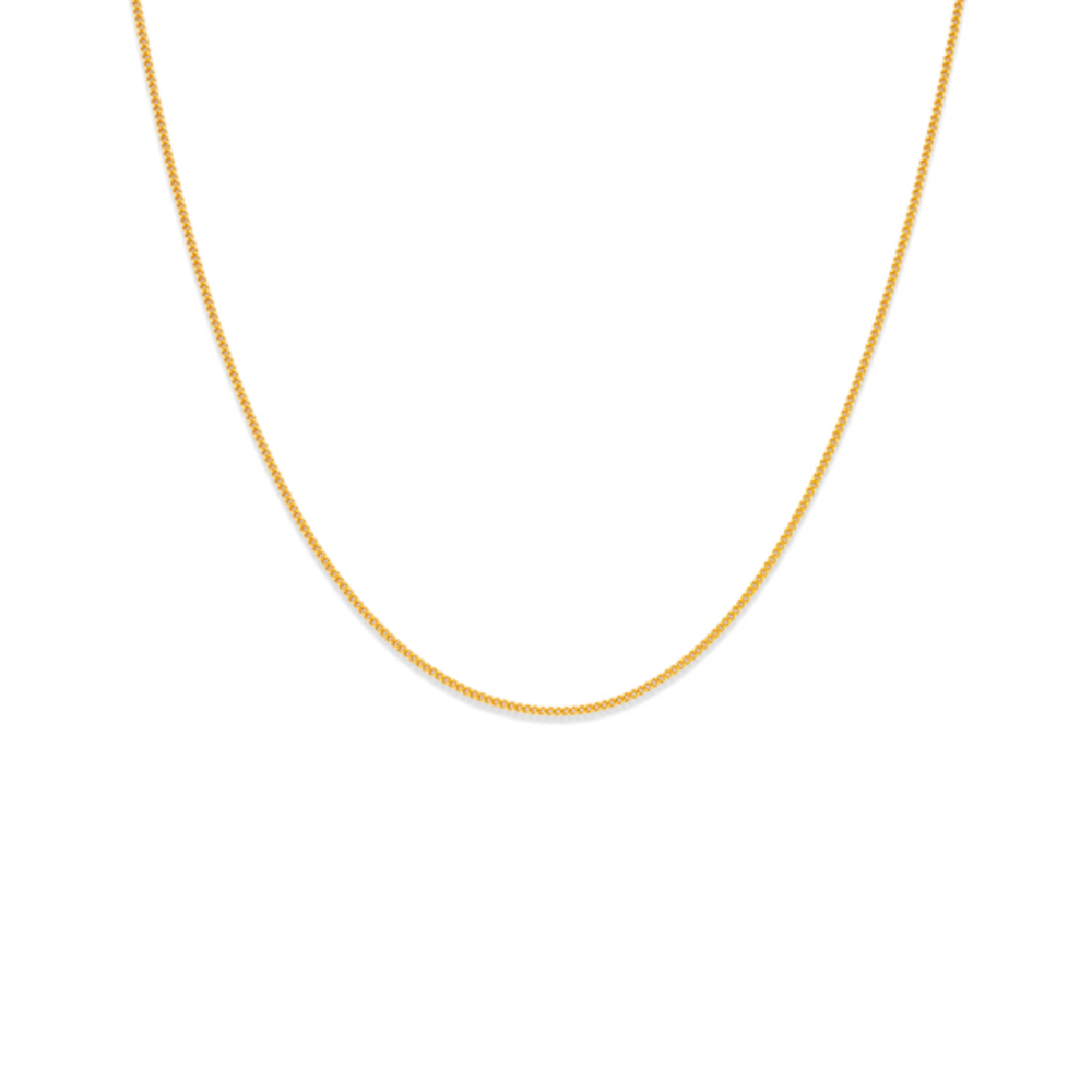 9ct gold 55cm shop solid curb chain