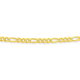9ct Gold 60cm Solid Figaro 3+1 Chain