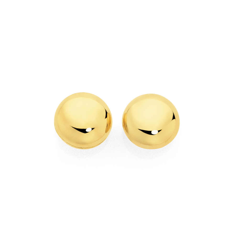 Button sales stud earrings