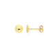 9ct Gold 6mm Button Stud Earrings