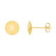 9ct Gold 8mm Button Stud Earrings