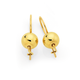 9ct Gold 8mm Euroball Earrings