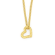 9ct Gold 8mm Floating Heart Pendant