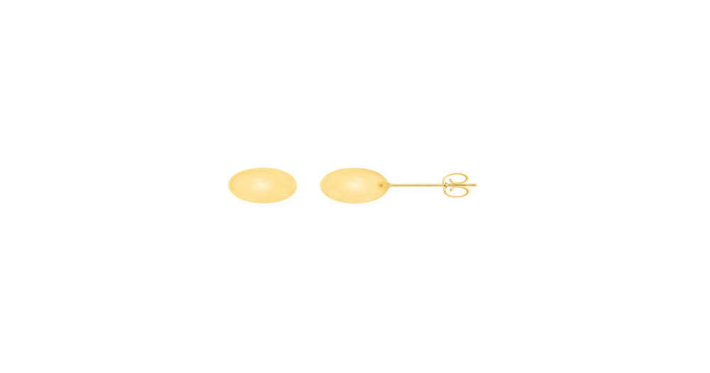 9ct Gold 8mm Polished Ball Stud Earrings Goldmark (AU)
