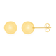 9ct Gold 8mm Polished Ball Stud Earrings