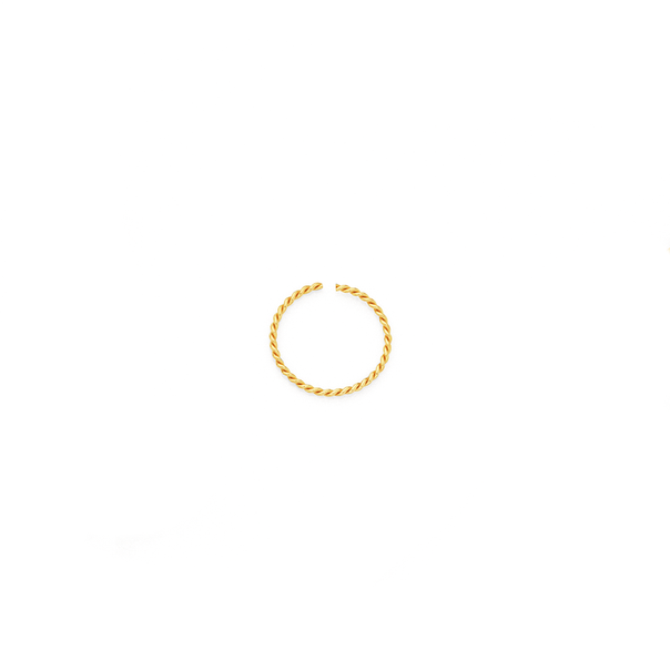 9ct Gold 8mm Rope Nose Ring