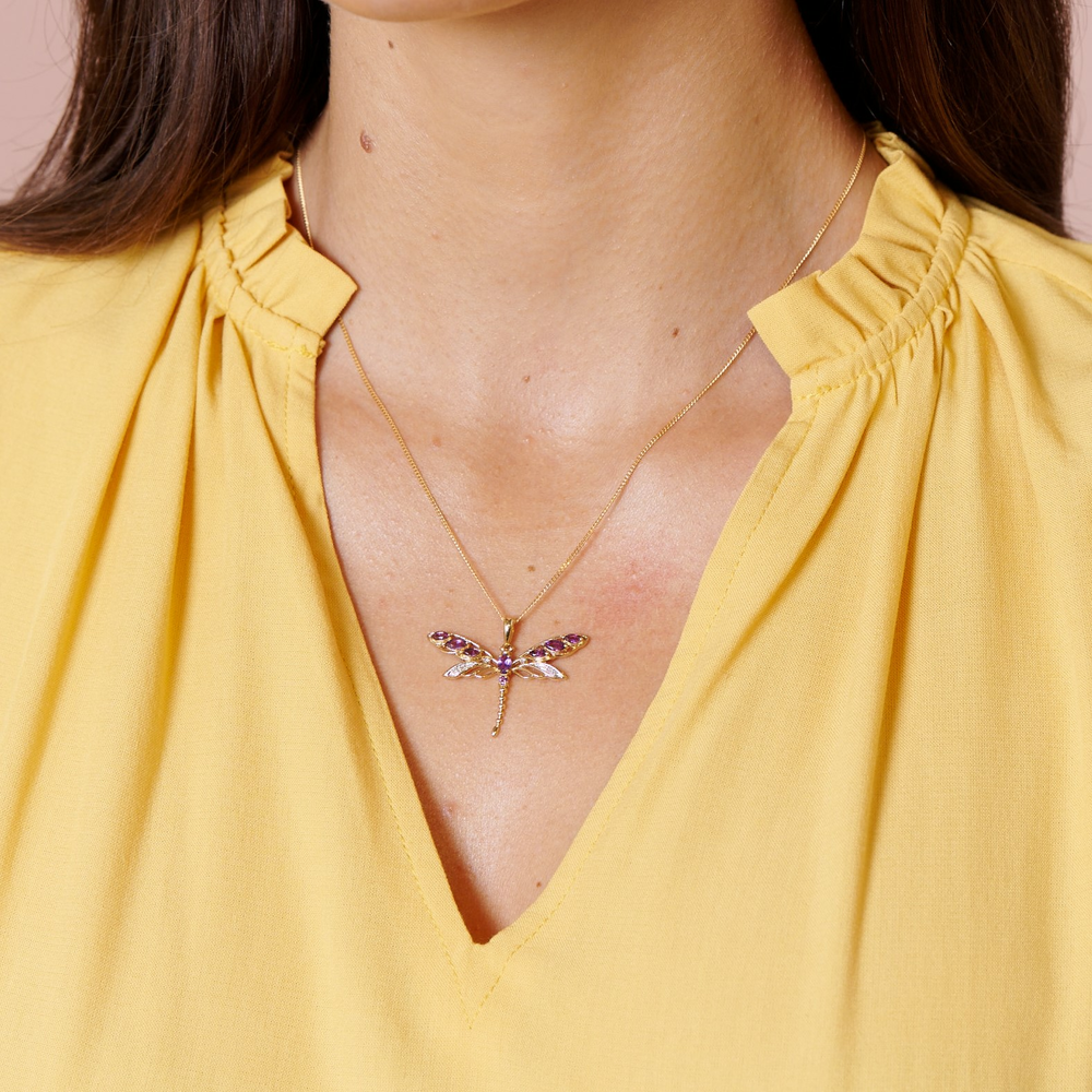 Gold dragonfly jewelry on sale