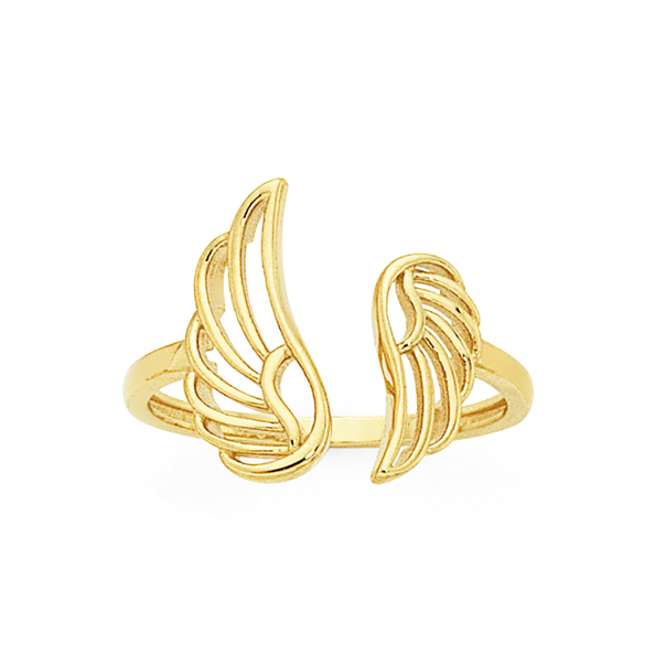9ct Gold Angel Wings Dress Ring