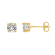 9ct Gold Aquamarine Stud Earrings