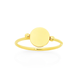 9ct Gold Beaded Disc Ring
