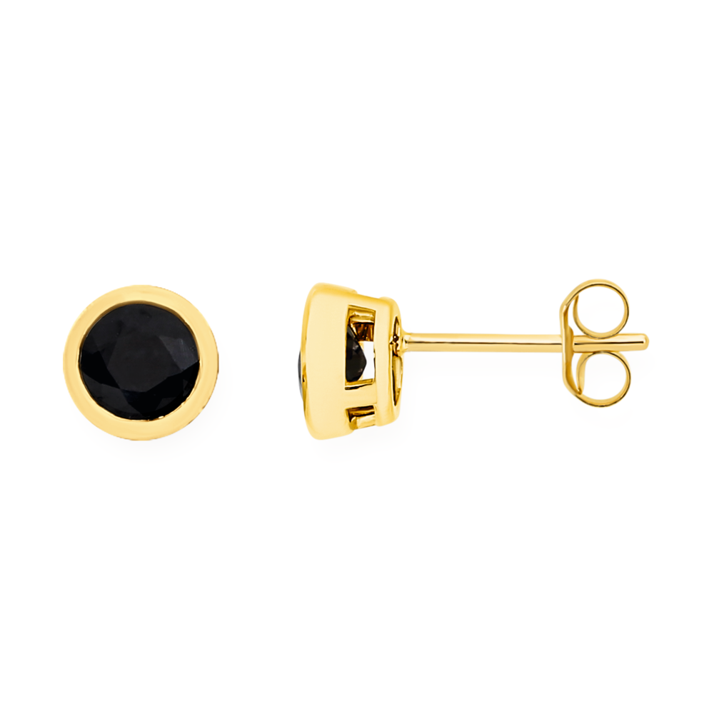 Oval Sapphire Stud Earrings in 14k White Gold (1.20 cttw) - CBE3