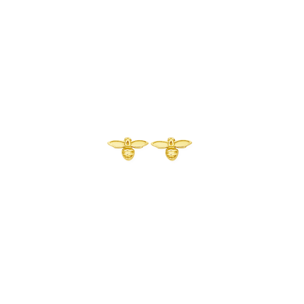 Bee stud earrings discount