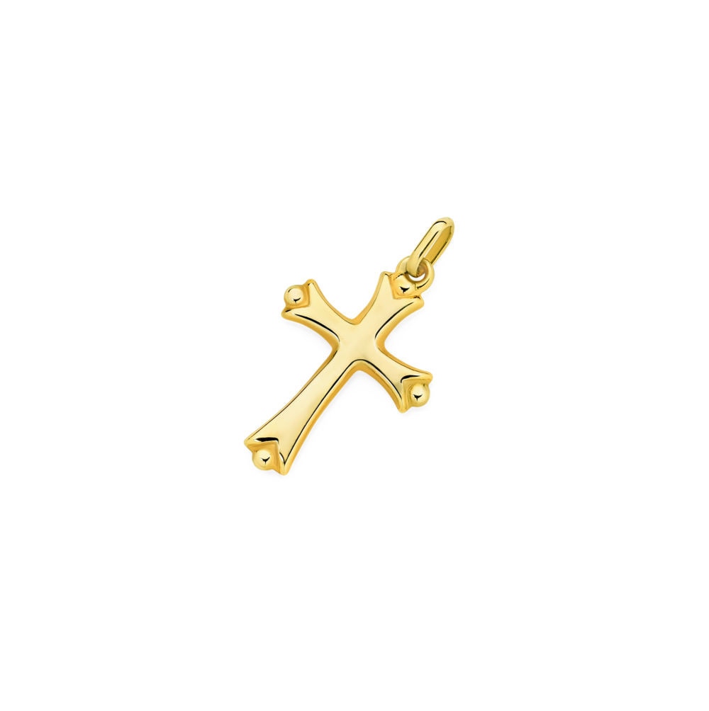 9ct Yellow Gold Celtic Cross Pendant And Chain 18