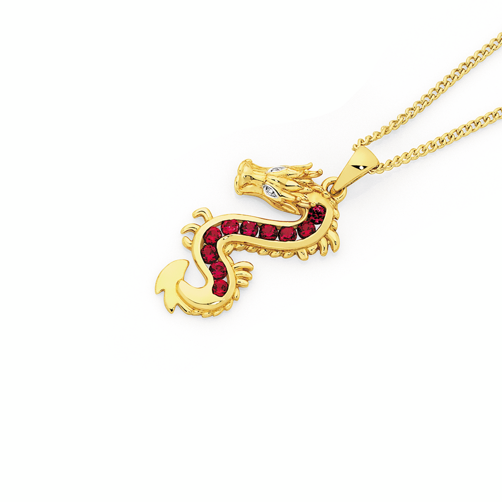 Diamond Dragon Pendant | Pendants 
