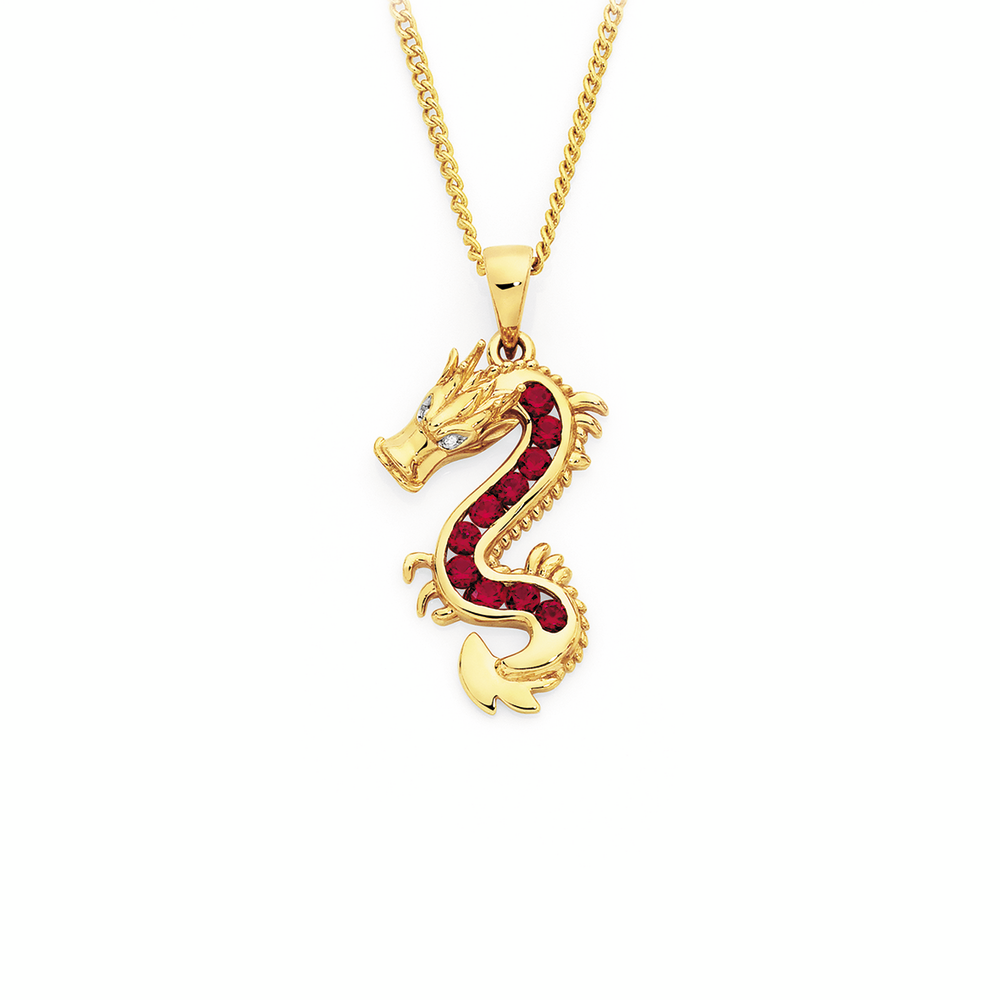 Diamond Dragon Pendant | Pendants 