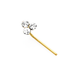 9ct Gold Crystal Nose Stud