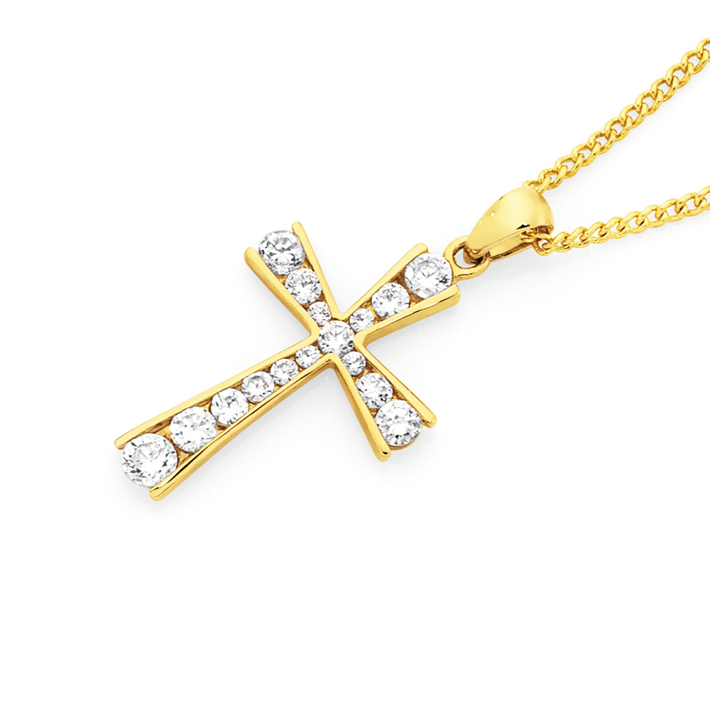 Gold Cross Necklace Prouds