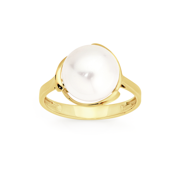 9ct Gold Cultured Freshwater Pearl Ring
